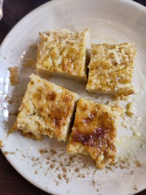 Chickpeas thick pancake. Very tasy at Mama Nissa in Paris