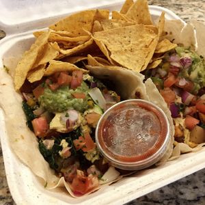 Wild Western Tacos w/GF tortillas - curbside pick up at Pomegranate Cafe in Phoenix