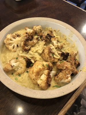 Lemon ‘Parmesan’ cauliflower Alfredo  at Pomegranate Cafe in Phoenix