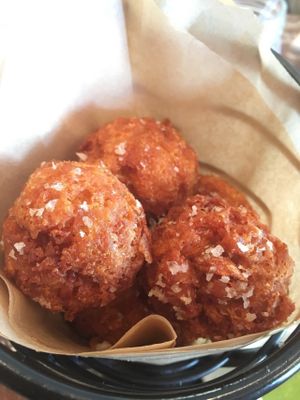 vegan Hush Puppies, off the summer menu at Pomegranate Cafe in Phoenix