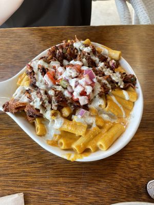 Pom mac w jackfruit   at Pomegranate Cafe in Phoenix