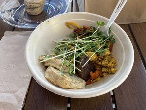 Tofu Benedict   at Pomegranate Cafe in Phoenix