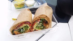 wrap to go from Pomegranate Cafe
Jan 2017 at Pomegranate Cafe in Phoenix
