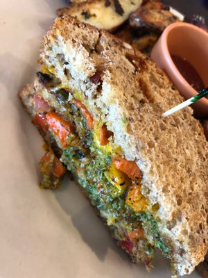 Grilled cheese sandwich. So good! at Pomegranate Cafe in Phoenix