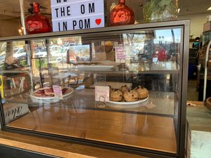 The bakery is completely vegan! at Pomegranate Cafe in Phoenix