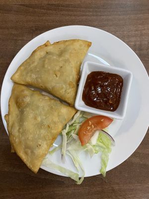Samosas at Sahil Street Food in Bakewell