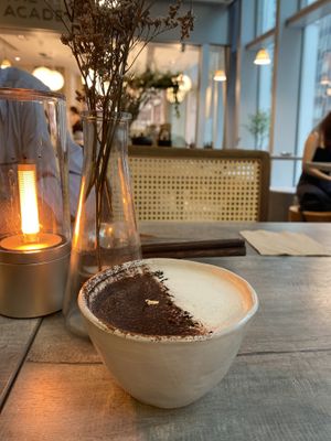 Puer latte at The Tea Academics 茶研 in Hong Kong Island