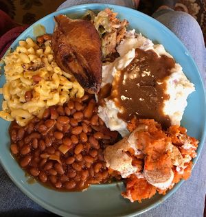 Vegan Thanksgiving Plate at Vegan SN in Dakar