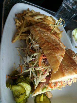 Crispy Tofu Baguette at Dairy Lane Cafe in Calgary