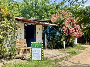 Outside view, random but pretty back street location at La Carreta Vegana in La Guajira