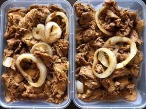 Vegan Beef Bistek Tagalog at Only Vegan Food Cebu in Cebu