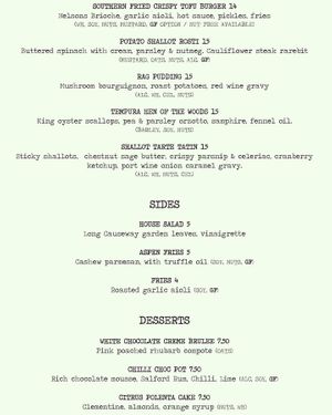 Seasonal Menu January 23 at Nelsons Wine Bar in Hebden Bridge