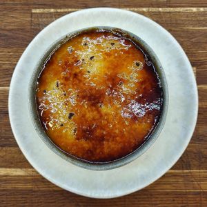  Come down and Warm up with our delicious Burnt butterscotch rice pudding with fresh vanilla, a tort fruit compote and brûlée finish at Nelsons Wine Bar in Hebden Bridge