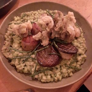 Hen of the woods at Nelsons Wine Bar in Hebden Bridge