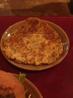 Paratha at Nelsons Wine Bar in Hebden Bridge