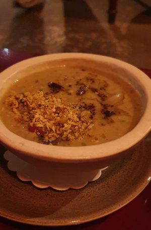 Moong daal at Nelsons Wine Bar in Hebden Bridge