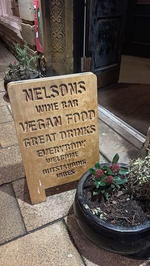   at Nelsons Wine Bar in Hebden Bridge