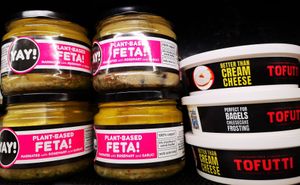 My Life's Better with Vegan Feta at Rhubarb Rhubarb Organics in Preston