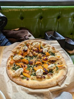 Roasted butternut squash pizza at True Food Kitchen  in Columbus