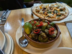 Roasted Brussels sprouts at True Food Kitchen  in Columbus