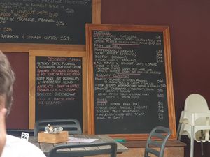 Menu at Railway Hotel in Castlemaine