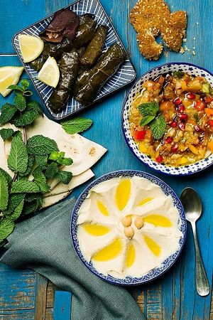 Syrian dips at We Exist in Brussels