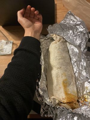 Double meat, extra cheese durum  at Doner Dudes in Amsterdam