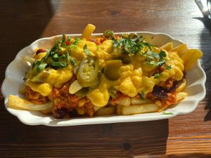 chili cheese fries 🤤  at Rebels in Bamberg