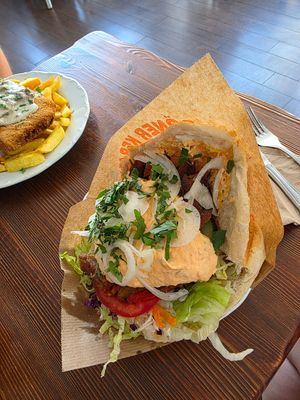 Veganer Döner at Rebels in Bamberg