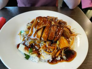 Vegane Ente (Gemüse auch sehr lecker & frisch) at Lung Fung in Neunkirchen