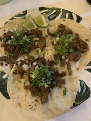 Tacos bistec  #Veganuary at Corazon Contento PDC in Playa Del Carmen