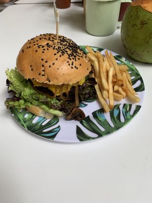 Burger   at Corazon Contento PDC in Playa Del Carmen