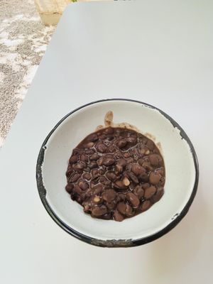 Refried beans   at Corazon Contento PDC in Playa Del Carmen