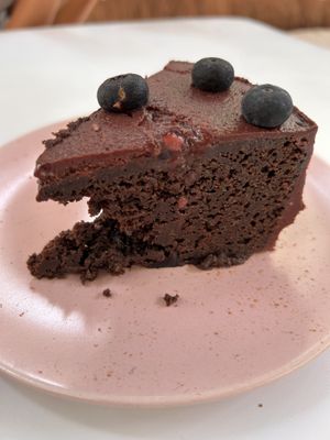 Chocolate cake  at Corazon Contento PDC in Playa Del Carmen