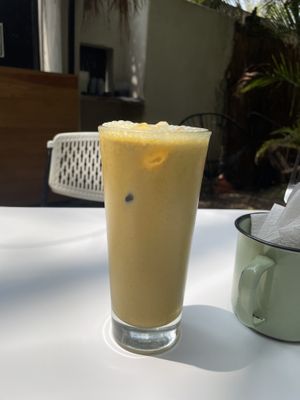 Golden milk frio✨  at Corazon Contento PDC in Playa Del Carmen