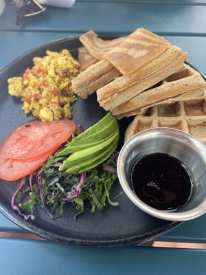 Salty waffles  at Corazon Contento PDC in Playa Del Carmen