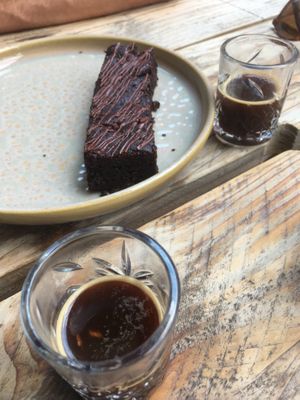 Brownie und Espresso   at Vegitalian - Schoutenstraat in Utrecht