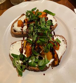 Vegan feta pumpkin sandwich  at Vegitalian - Schoutenstraat in Utrecht