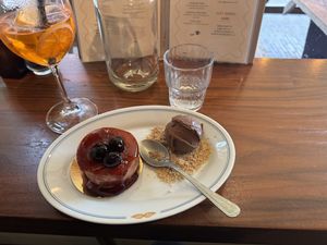 Cherry cheesecake   at Vegitalian - Schoutenstraat in Utrecht