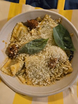 Vegan Ravioli at Vegitalian - Schoutenstraat in Utrecht