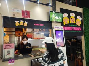 Paying.... at No Monkey Business in Northeast Singapore