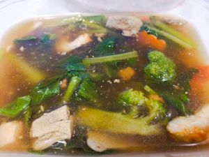 Bee hoon's gravy at No Monkey Business in Northeast Singapore