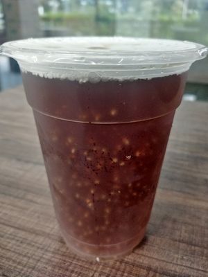 Lou han drink at No Monkey Business in Northeast Singapore