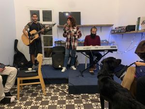 Live band #Veganuary at Lebanese Vegans in Beirut