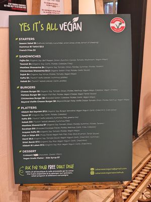  at Lebanese Vegans in Beirut