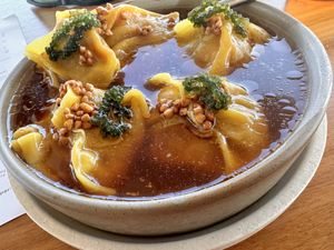 Pumpkin dumpling   at The Beach House in Jindalee