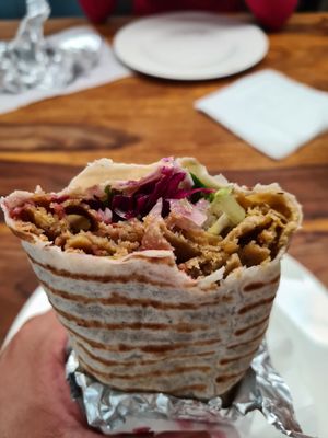 Vegan Dürüm at Derwisch Döner in Esslingen