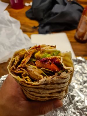 Vegan Dürüm at Derwisch Döner in Esslingen
