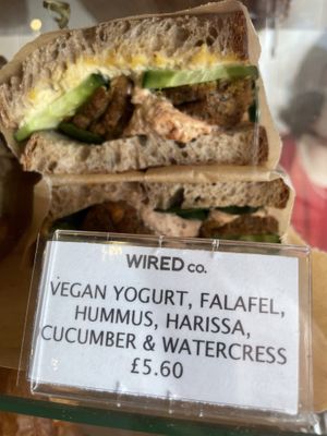 Vegan sandwiches!  at Wired Co in North West London