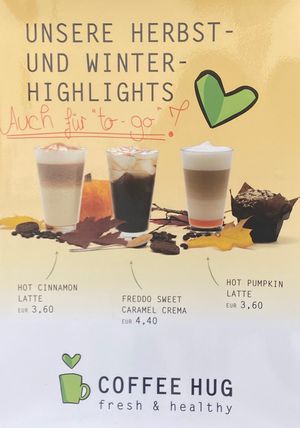 Winter drinks  at Coffee Hug in Reutlingen
